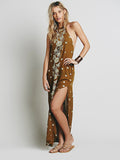 Beth Dutton Bohemian Dress Summer Spring Maxi Dresses Embroidered Sequins Long Dress