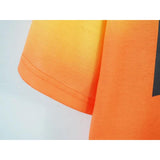 Off White T Shirt Casual Loose Tshirt Gradient Color Arrow Print Owt