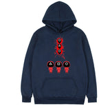 Squid Game Costume Autumn and Winter Men's and Women's Casual Loose Hooded Sweater