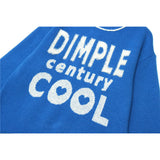 Men Sweater Embroidery Letter Color Matching Sweater Men's Pullover Top