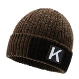 Red Beanie Hat Winter Hat Men's Knitted Hat Warm Pullover Cap