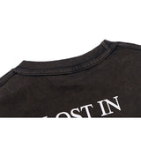 Askyurself T Shirt 2021 Sunset Fire Cloud Short Sleeve Distressed Oversize