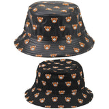 Bucket Hat Fishing Cap Cotton Print Fisherman Hat Cute Pure Cotton Bucket Hat Outdoor Hat