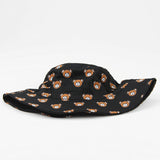 Bucket Hat Fishing Cap Cotton Print Fisherman Hat Cute Pure Cotton Bucket Hat Outdoor Hat