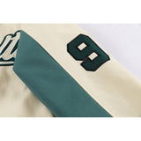 Man Fall Outfits Retro Alphabet Embroidered Baseball Uniform Cotton-Padded Jacket for Men and Women