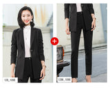 Interview Suit Women's Black Suit Jacket Women's Spring and Autumn plus Size Suit