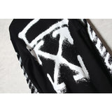 Off White Sweatshirts Graffiti Splash Arrow Printed Crew Neck Sweatshirt Autumn And Winter