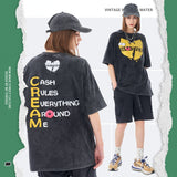 The Simpsons T Shirts Puff Print Crew Neck