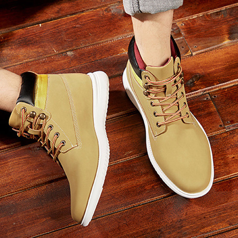 Men's Dress Shoes Classic Leather Oxfords Casual Cushioned Loafer Autumn Winter Dr. Martens Boots Men's High-Top Worker Boot Vintage Casual