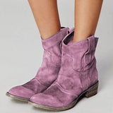 Western Shoes Autumn and Winter Women's Shoes plus Size Women's Boots Retro Ankle Boots Women's Boots