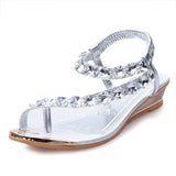 Women Open Toe Sandals Flats Summer Wedge Flip-Toe Beach Casual Women's Sandals