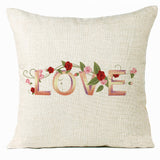 Valentine 'S Day Pillow Covers 4 Piece Random Styles Together, Home Decoration Love Cushion