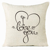 Valentine 'S Day Pillow Covers 4 Piece Random Styles Together, Home Decoration Love Cushion