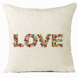 Valentine 'S Day Pillow Covers 4 Piece Random Styles Together, Home Decoration Love Cushion