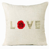 Valentine 'S Day Pillow Covers 4 Piece Random Styles Together, Home Decoration Love Cushion