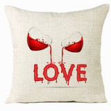 Valentine 'S Day Pillow Covers 4 Piece Random Styles Together, Home Decoration Love Cushion