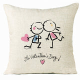 Valentine 'S Day Pillow Covers 4 Piece Random Styles Together, Home Decoration Love Cushion