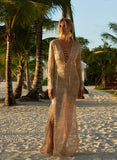 Kendall Jenner Wedding Guest Dress Chest Rope Long Knitted Bikini Blouse