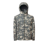 Camofire Jacket Men's Shell Jacket Winter Hooded Breathable Camouflage