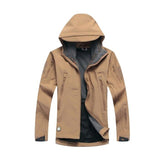 Camofire Jacket Men's Shell Jacket Winter Hooded Breathable Camouflage