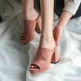 High Heels Slippers Spring/Summer Fashion High Heel Slippers Thick Bottom Chunky Heel Sandals