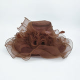 Big Hats Hat Women's Mesh Cap Curling Wide Brim Hat