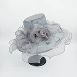 Big Hats Hat Women's Mesh Cap Curling Wide Brim Hat