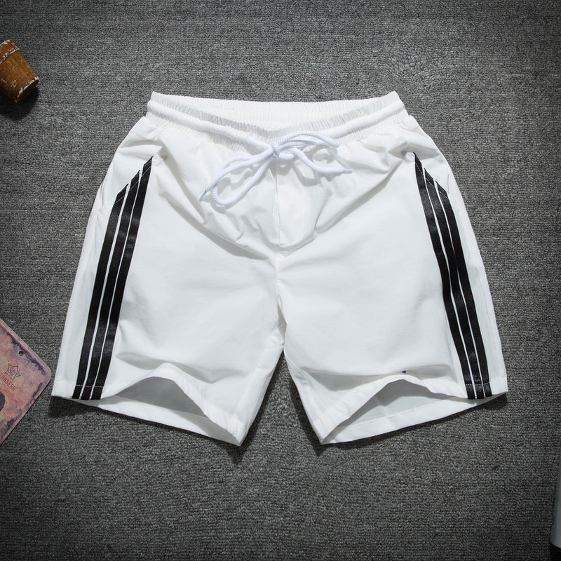 Men White Shorts Summer Men's Sports Pants Casual Loose
