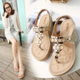 Fancy Sandals Summer Beach Metal Buckle Large Size Women's Shoes