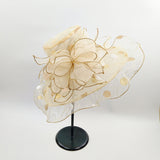 Big Hats Summer Ladies Fashion Cap Big Flower Fashion Net Gauze Cap Wide Brim Hat