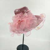 Big Hats Summer Ladies Fashion Cap Big Flower Fashion Net Gauze Cap Wide Brim Hat