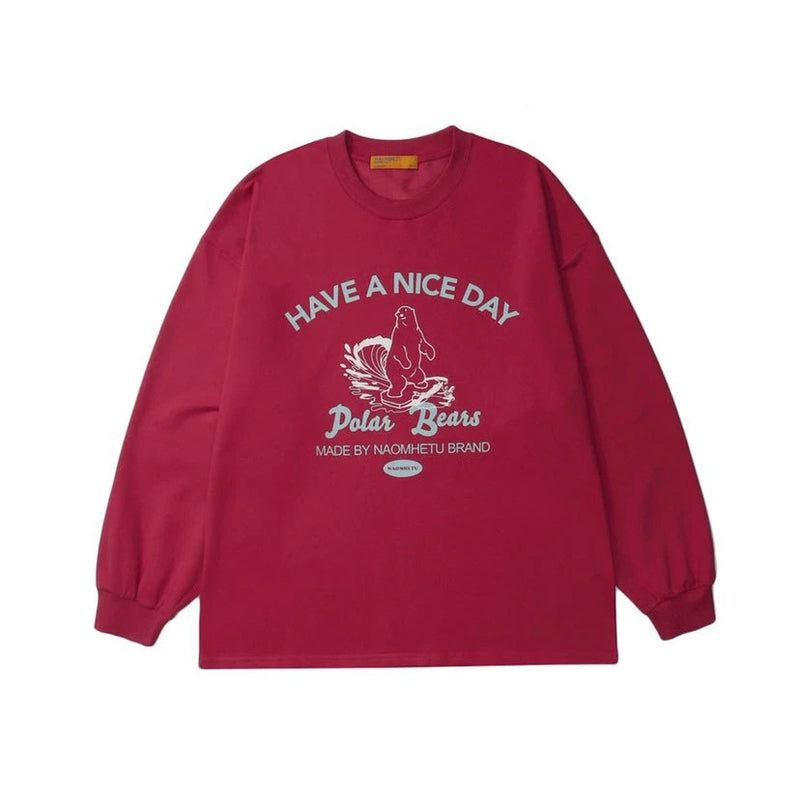 Crew Neck Sweatshirts for Men Men's Autumn Printed Crew Neck Sweatshirt Loose Top