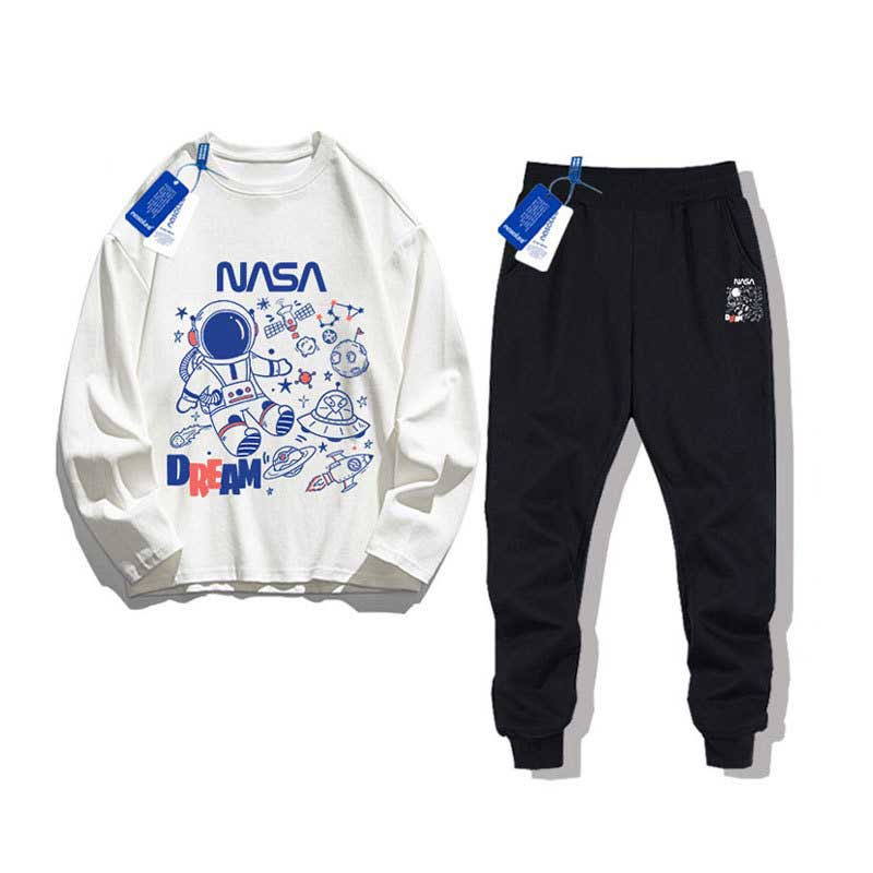 Nasa Children Sweater & Pant Set Nasa Boys Sweater Suit Spring And Autumn Sports And Leisure
