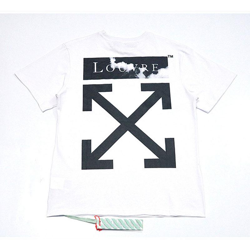 Off White T Shirt Cloud Arrow Short Sleeve Printed Summer Men'S And Women'S Round Neck Tshirt Owt
