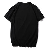 Man T Shirt Youth Cotton Straight Black T-shirt