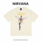 Nirvana T Shirt Nirvana Band Angel Vintage Kanye Same Loose