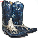 Justin Yellowstone Boots Color Block Embroidery Men'S Boots