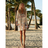 Beth Dutton Bohemian Dress Summer Spring Midi Dress Ethnic Style Loose Floral Embroidery