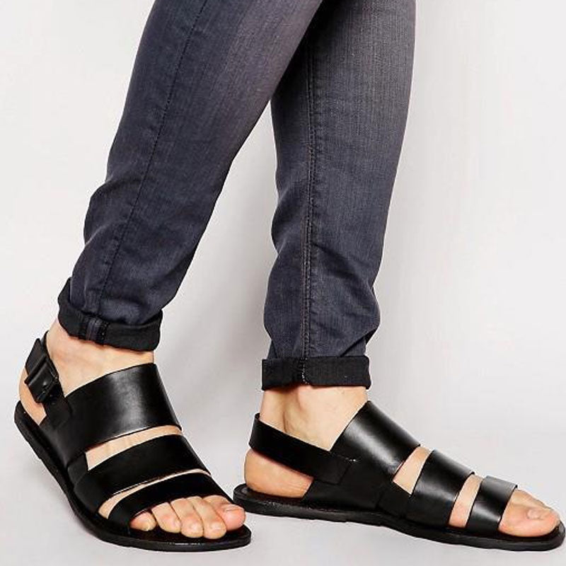 Men Sandals Indoor and Outdoor Beach Sandals Sport Flip Flops Comfort Casual Sandal Summer Vintage Men's Sandals