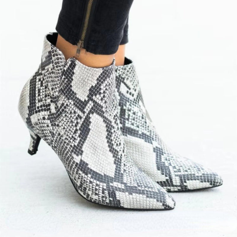 Python Boots Autumn and Winter Women's Shoes Boots