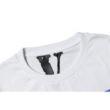 Vlone Summer Letter Printed Cotton Round Neck Male And Female Couple Short Sleeve Tshirt