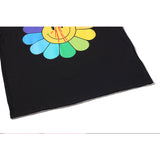 Vlone T Shirt Flower Print Short Sleeve T-Shirt Men And Women Loose Half Sleeve