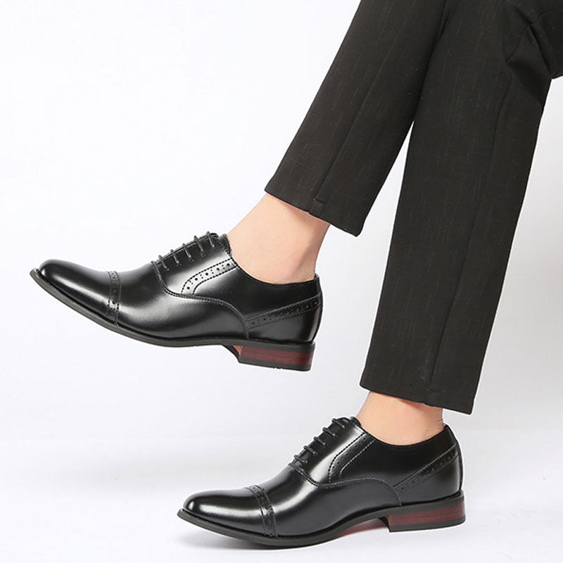 Men's Dress Shoes Classic Leather Oxfords Casual Cushioned Loafer Business Men's Shoes Formal Dress Gentleman Leather Shoes