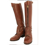 Justin Yellowstone Boots Knight Boots Men'S Buckle Zipper Leather Boots Plus Size Men'S Shoes