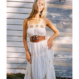 Beth Dutton Bohemian Dress Summer Spring Maxi Dresses Holiday Dress Embroidery Flowy