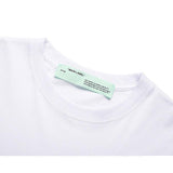 Off White T Shirt Summer Ow Running Mickey Loose Large Size Owt