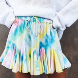 Coachella Music Festival Outfits Women's Printed Wear Summer Casual Short Skirt