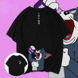 Tom And Jerry T Shirt Talking Tom Cat Printed Loose