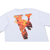 Vlone T Shirt Summer Printed Short Sleeve Loose Oversized T-Shirt