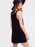 Beth Dutton Bohemian Dress Summer Spring Midi Dress Embroidered Sleeveless Dress